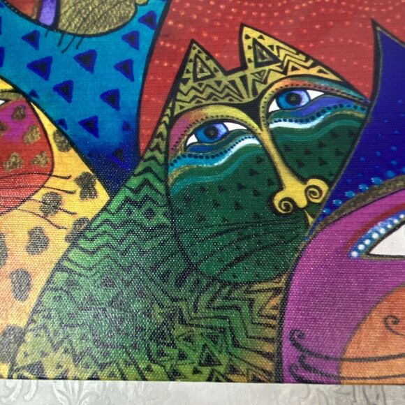Laurel Burch Fantasticats Canvas Wall Art - Picture 6 of 11